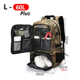 USB Men Travel Bag Traveling Boarding Backpack Outdoor Sports Luggage Rucksack 50L 60L 80L Shoulder Bag Turist Trip Camping Bag